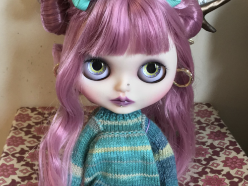 Custom Blythe Doll Factory OOAK “Ffion” by Dollypunk21 *Free Set of Extra Hands*